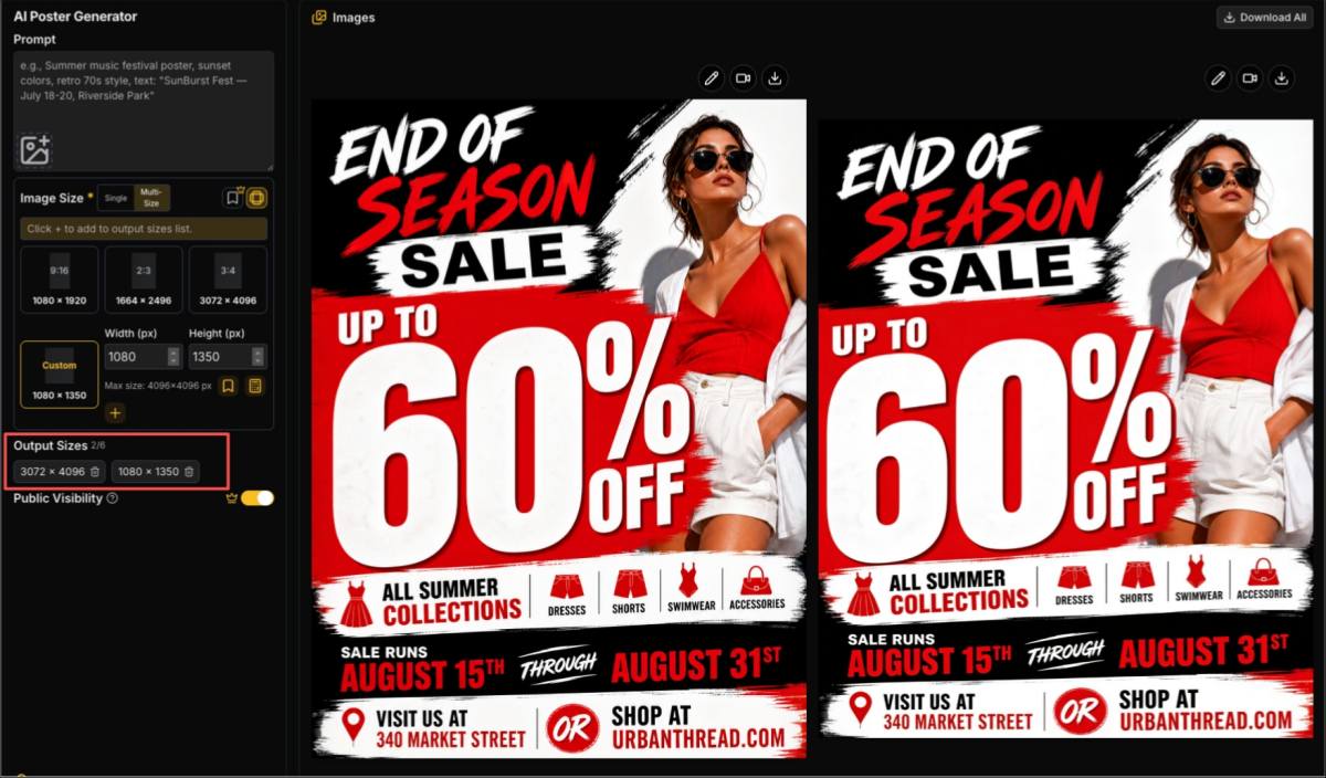 Sale and Promotional Poster