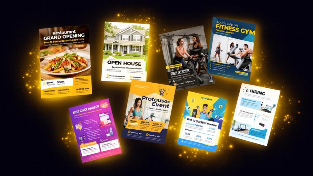 AI Flyer Templates for Small Business - 10 Ideas with Prompts
