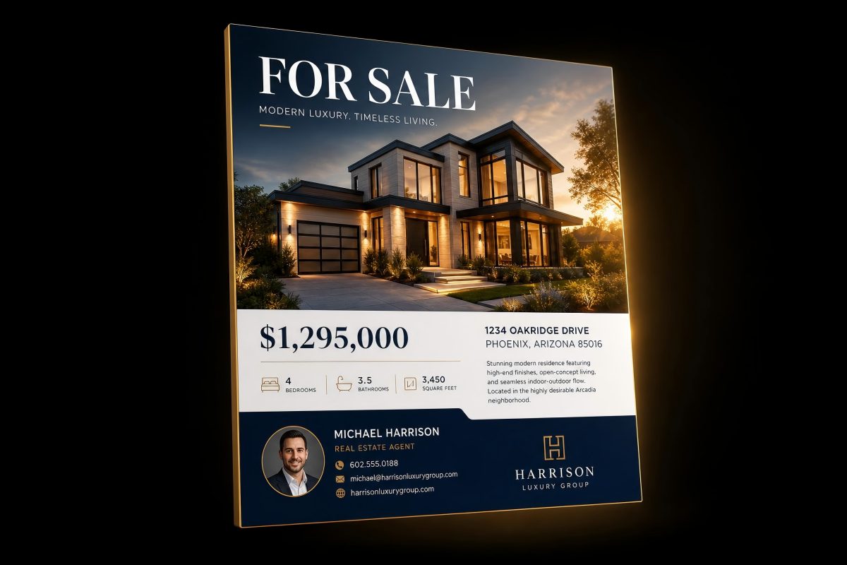 Real Estate Listing Poster